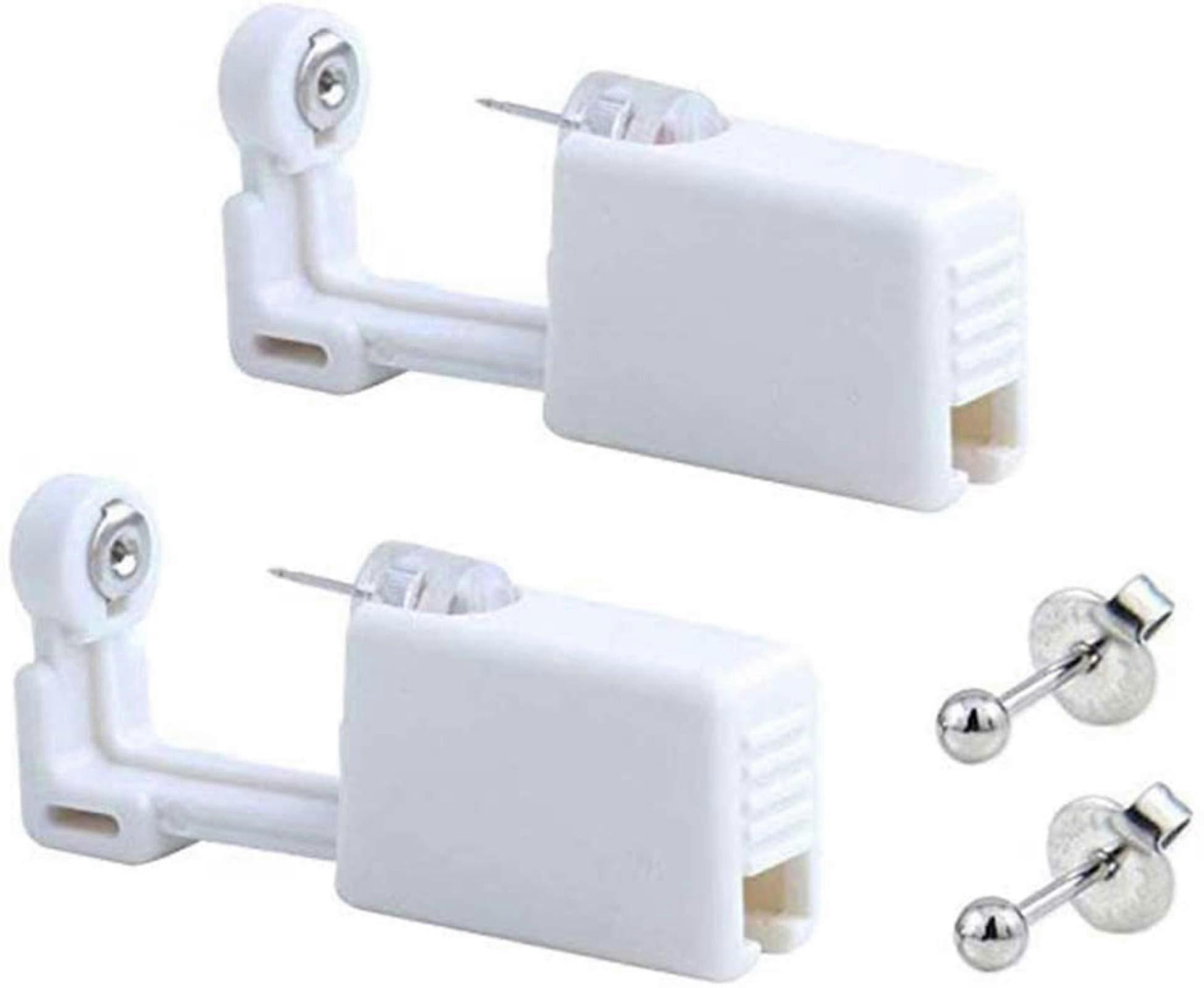 2pcs Ear Piercing Gun Earring Piercing Kit No Pain Easy Use Ear Piercing Gun Kit Tool With Stud