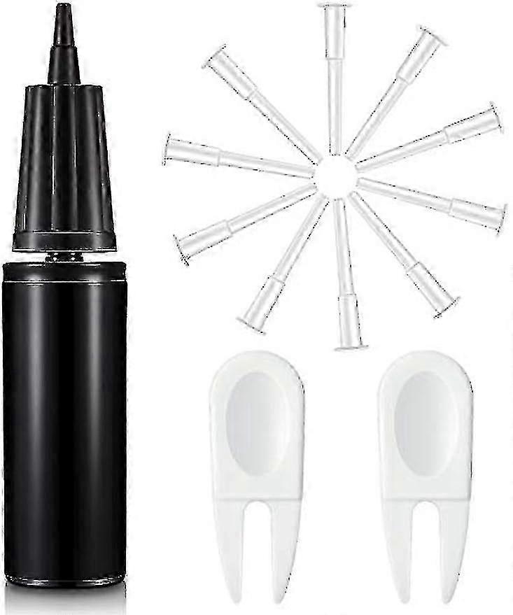 Exercise Ball Hand Pump Fitness Yoga Ball Air Pump Ball Inflator Pump With 2 Pieces Exercise Ball Plug Removers And 10 Pieces Exercise Ball Air Plugs