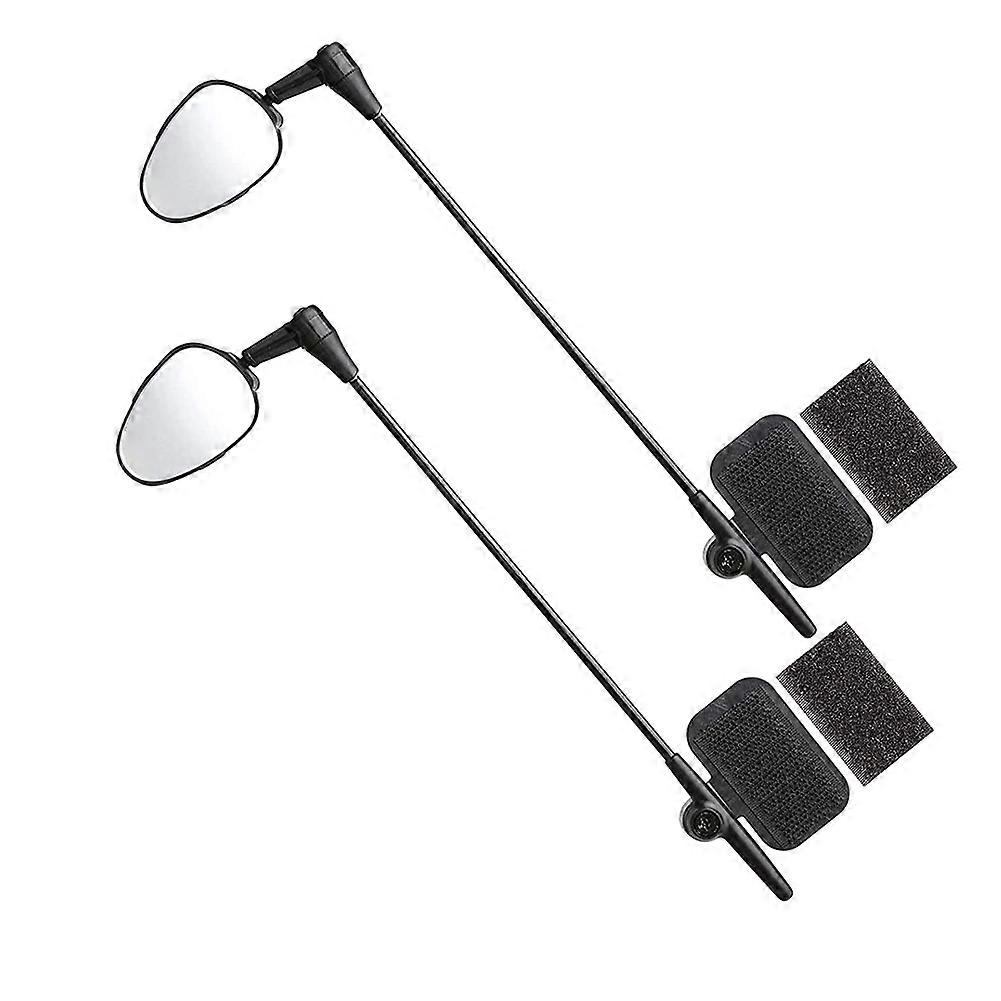 2 Pack Bike Helmet Mirror, 360 Degree Adjustable Bicycle Rear View Mirror Bike Mirror for Cycling