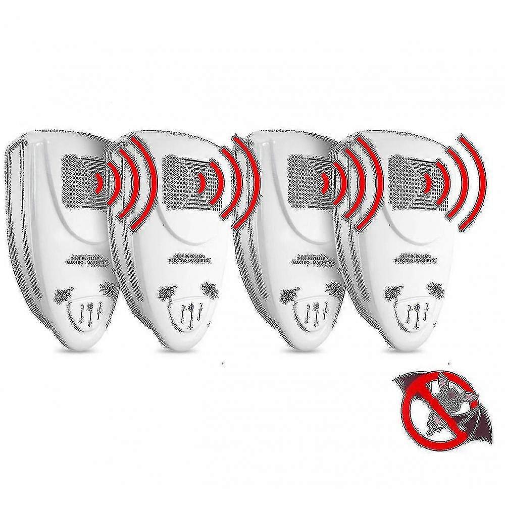 Ultrasonic Bat Repellent Pack Of 4 - Get Rid Of Bats In 72 Ho RXY