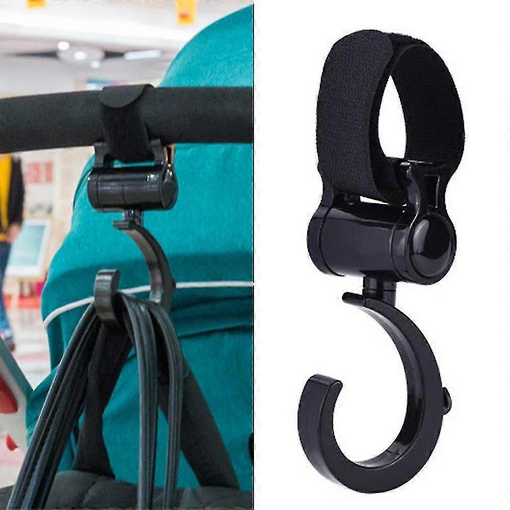 2 Pcs Funct Str Hooks Pram Buggy Bags Hs