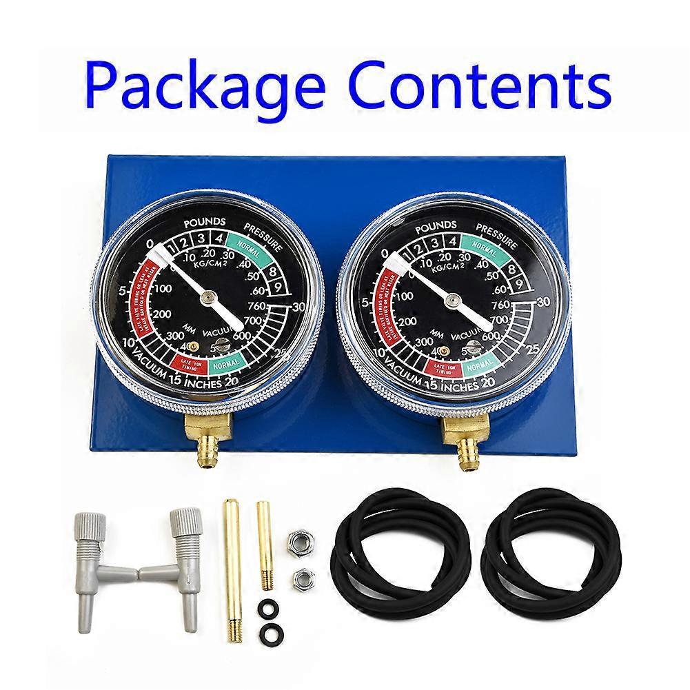2Pcs Motorcycle Carburetor Vacuum Gauge Balancer Synchronizer Tool Synchronizer Tool with Hose For Honda/Yamaha/Suzuki/Kawasaki