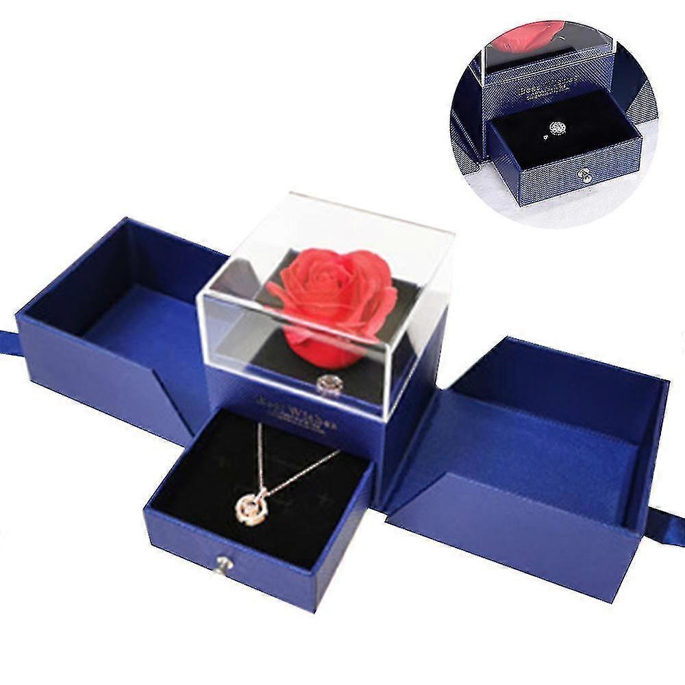 Rosenbox, als Geschenk mit einer Geschenkbox für Muttertag oder Jubiläum
