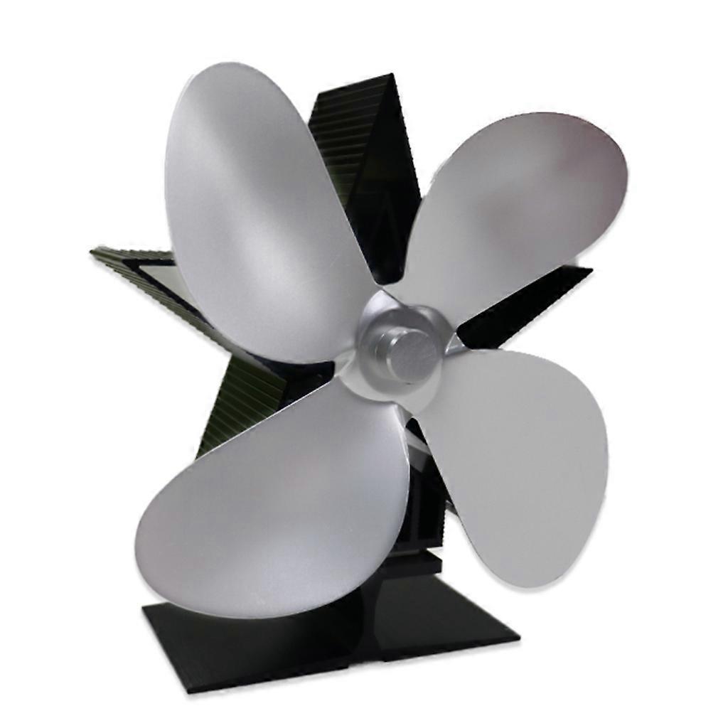 مروحة موقد مروحة فعالة 4 شفرات لموقد حرق سجل الخشب الحبيبات الغازية