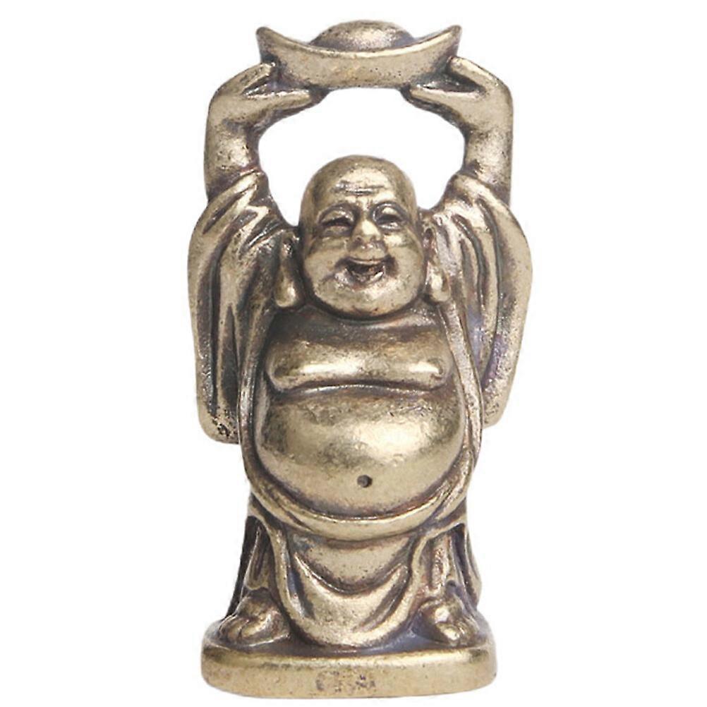 الرجعية النحاس تمثال النحاس زينة مصغرة بوذا على شكل تمثال نحاسي