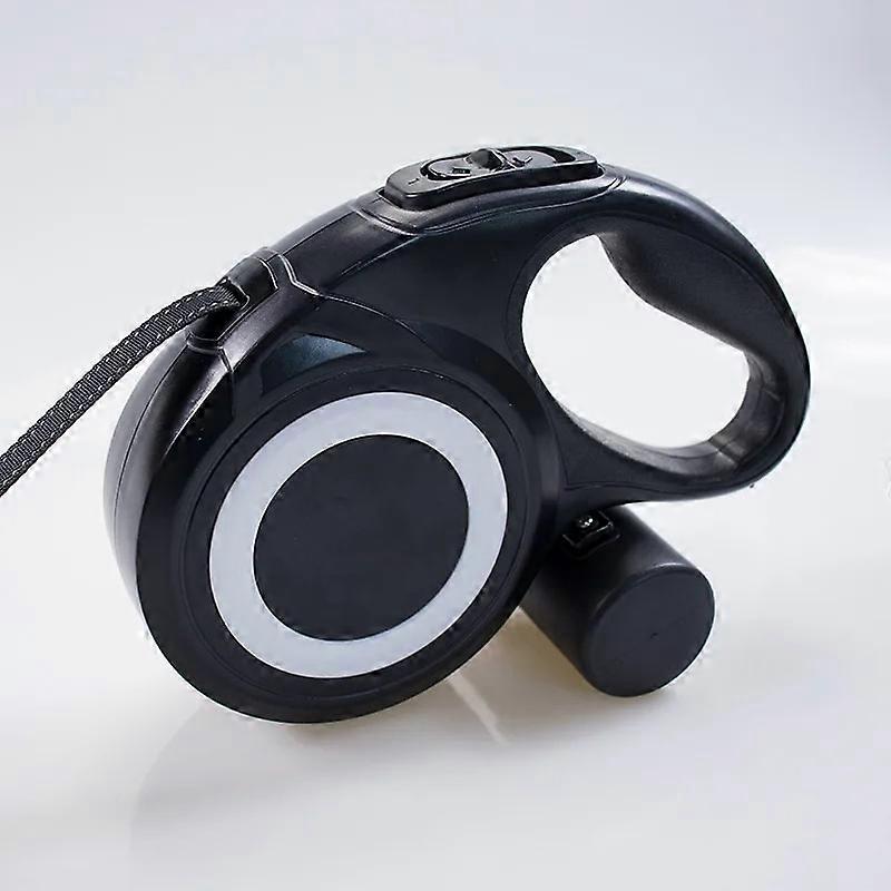 Reflective Automatic Retractable Dog Leash 5M Flat Belt 8M Running Round Rope Durable Nylon Walking Extending Lead For Dogs 50KG