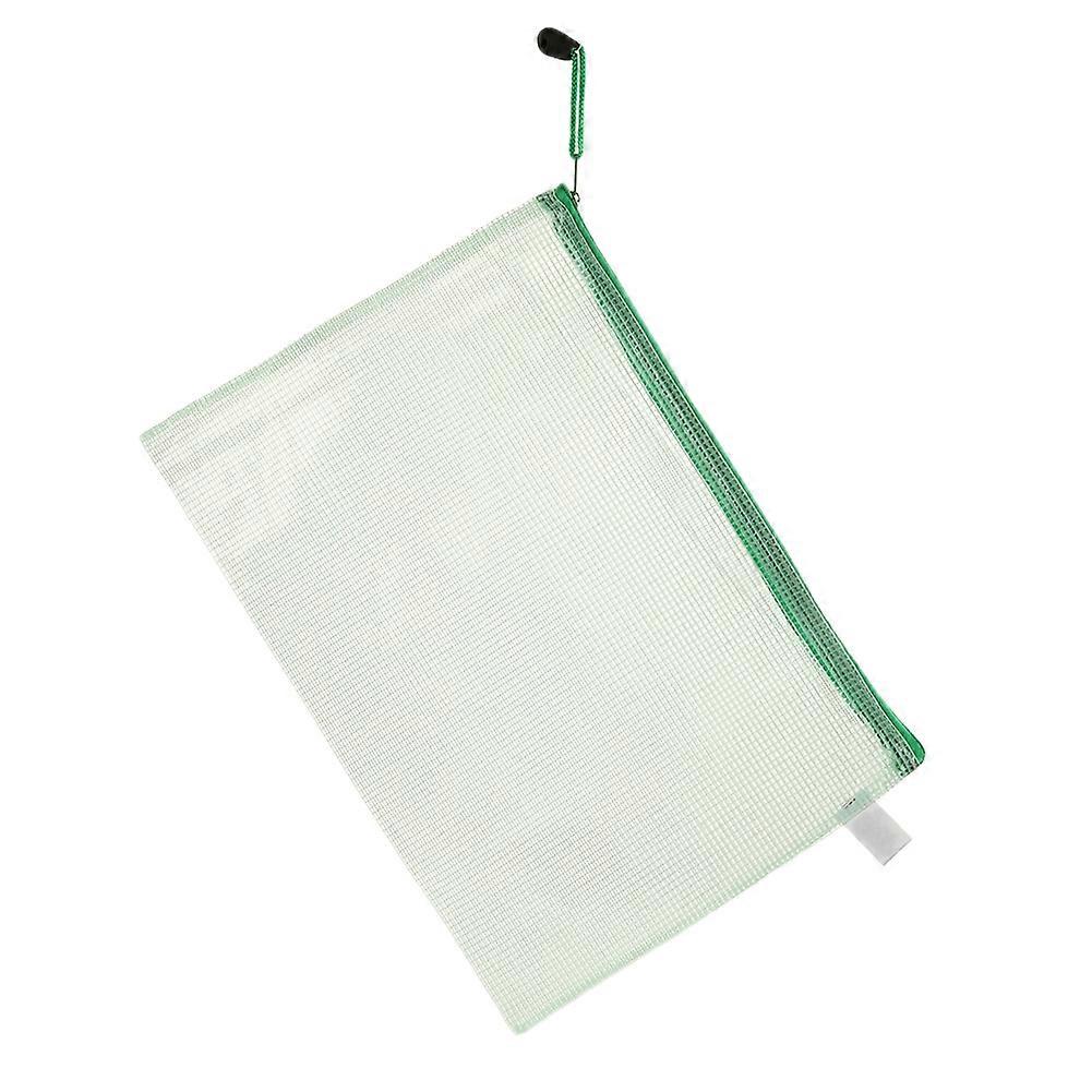 Plastic Zipper Bag File Storage Document Protective Folder School Stationery