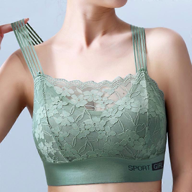 Lace Wrapped Chest Vest with Chest Pads Up Push Bottom Wrapped Chest Women
