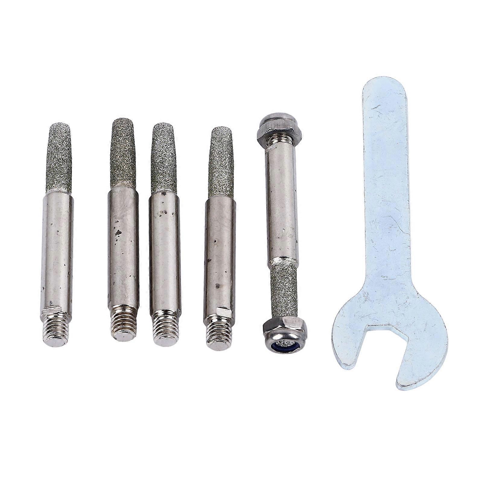 5PCS Chainsaw Sharpener Stone Bit High Hardness Diamond Burr Electric Saw Polishing Grinding File for 404 Chain