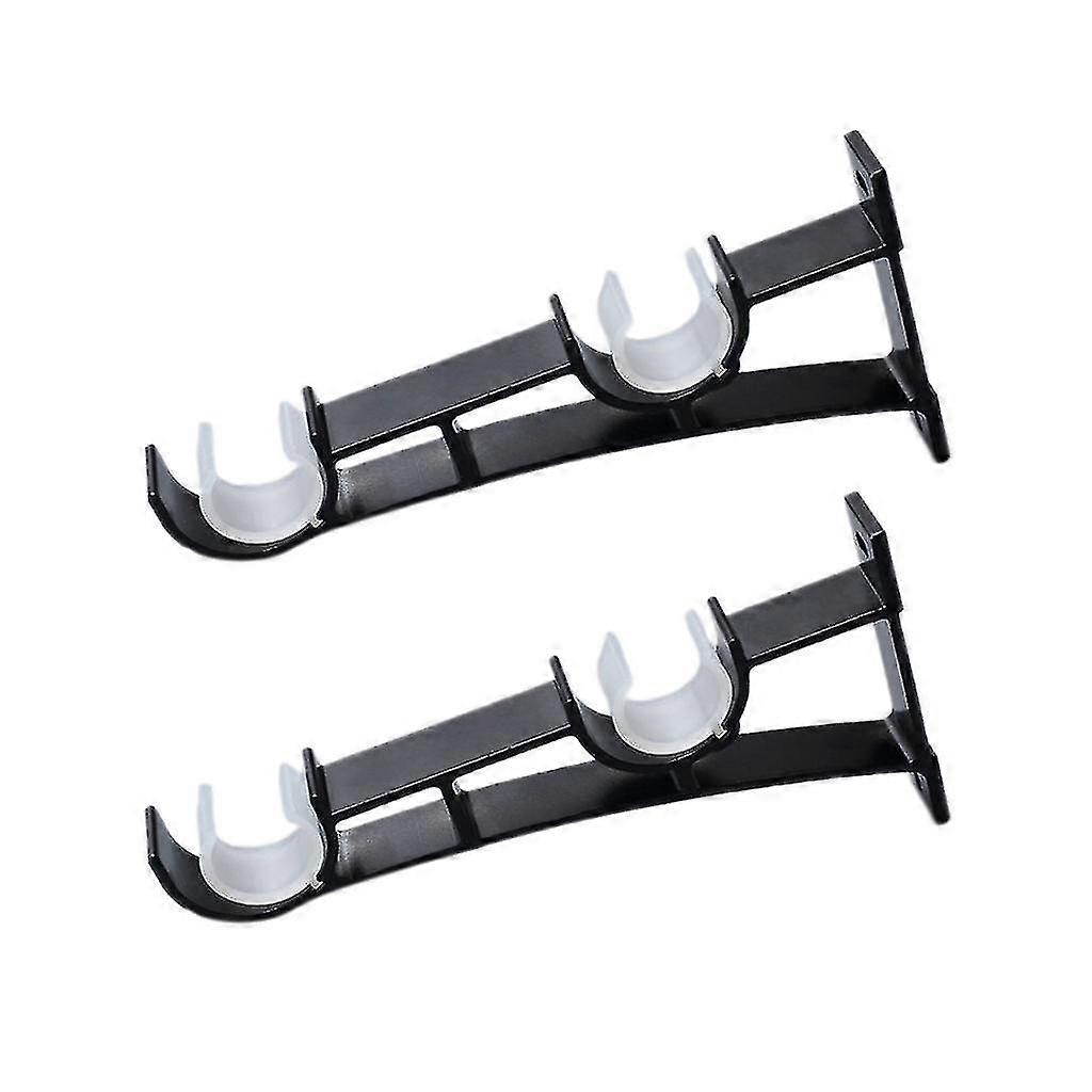 2 Pieces Heavy Duty Double Curtain Rod Bracket Adjustable Window Hardware