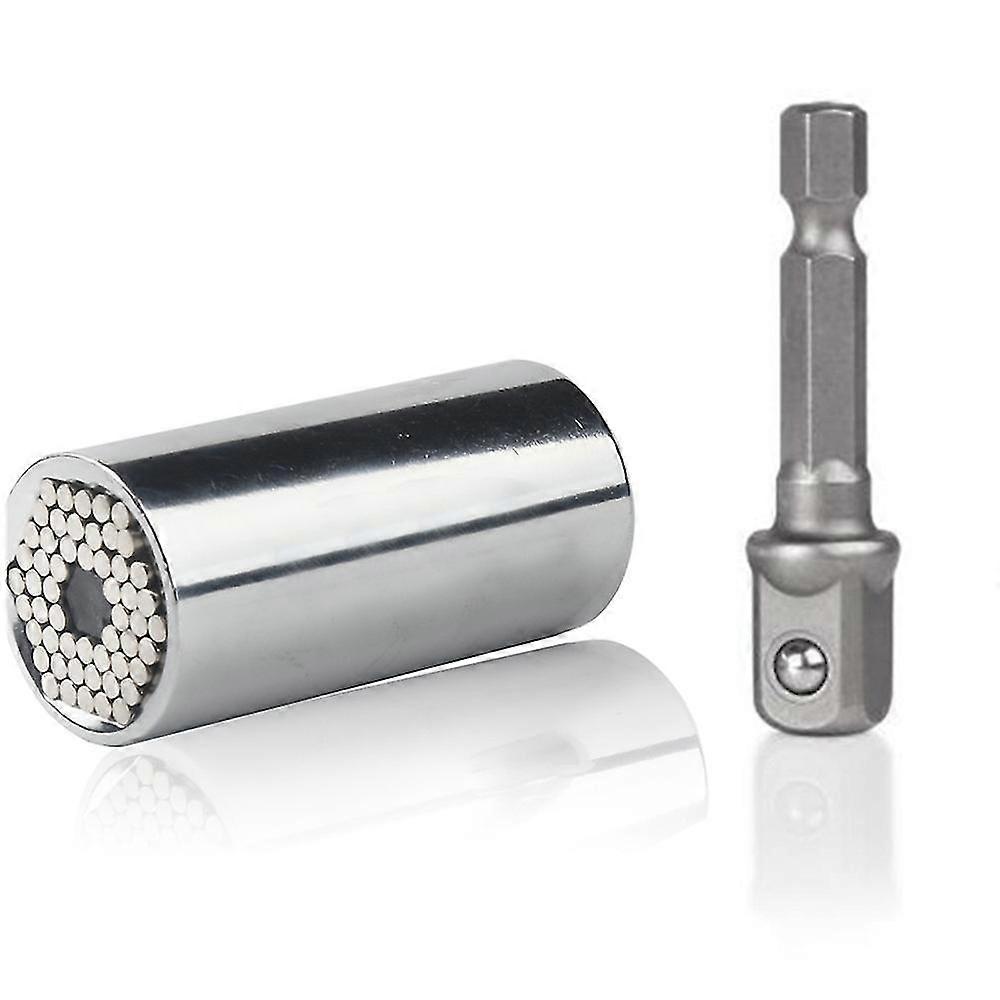 Universal Torque Wrench Head Set Socket Sleeve 7-19mm Power Drill Ratchet Bushing Spanner Key Magic Multi Hand Tools