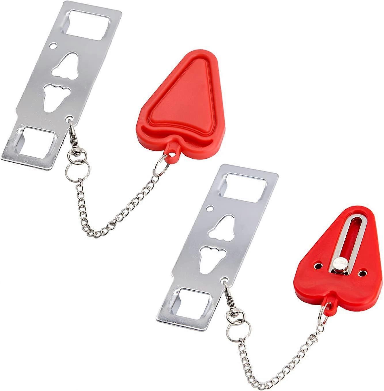 Portable door lock security for home security, travel door lock, dorm basic lock