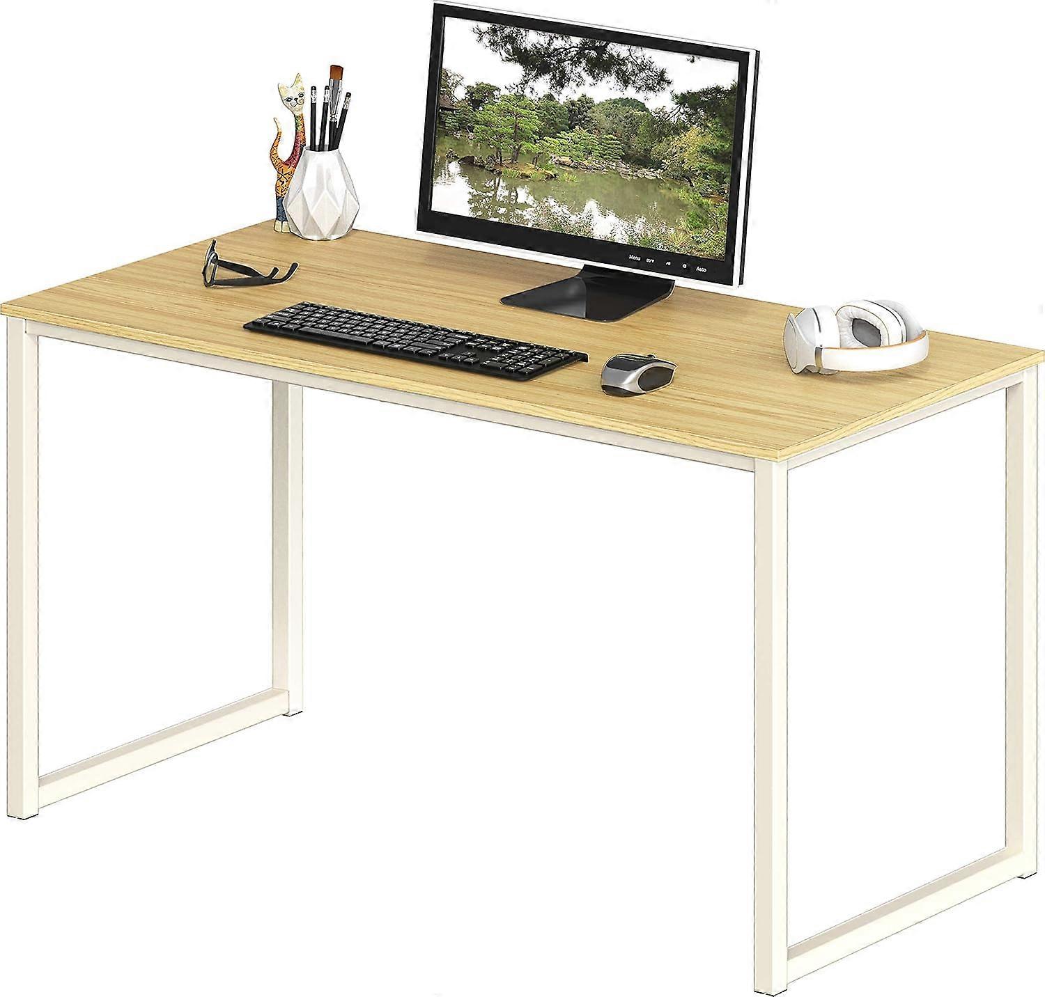 Home Office 100cm Computer Desk, Black Oak 40-Inch