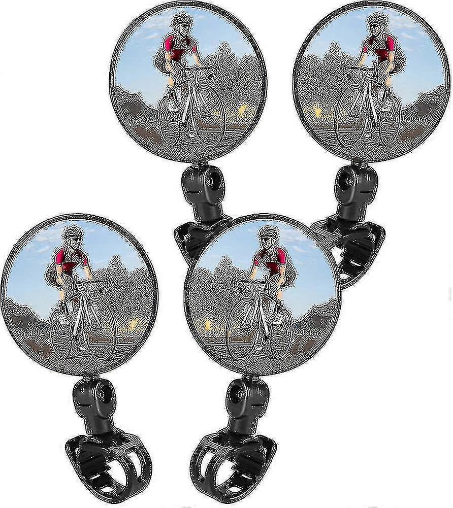 Bicycle Mirrors. 2pcs Bicycle Cycling Rear View Mirrors Adjustable Rotating