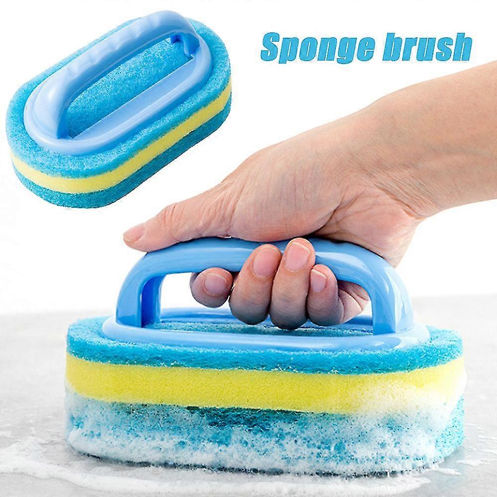 3-layer Thick Foam Swimming Pool Cleaning Brush, Handheld Sponge Scrubber, Multi Purpose, Durable Tools