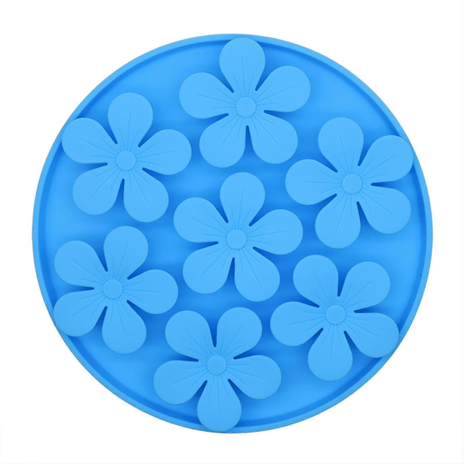 Pet Cat Silicone Snuffle Mat Fleur Léchkinng Pad Antidérapant Ventouse. Pet Slowing Feeder