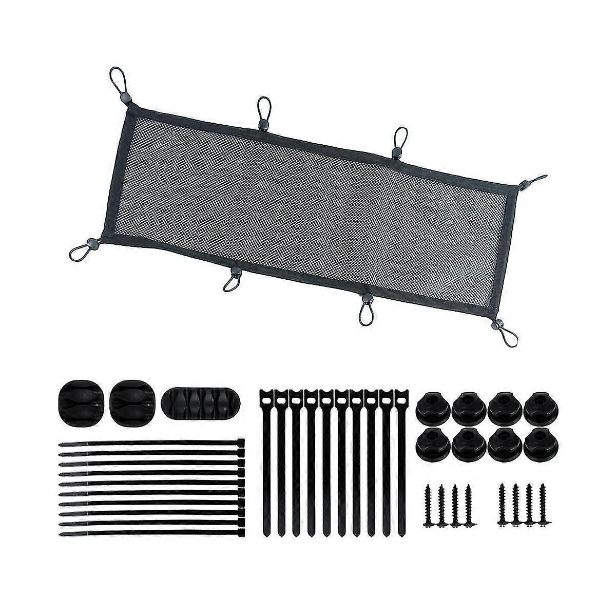 Cable Management Net Under Desk, Extra Cable Net, Flexible Privacy Mesh Cable Management Net, Under