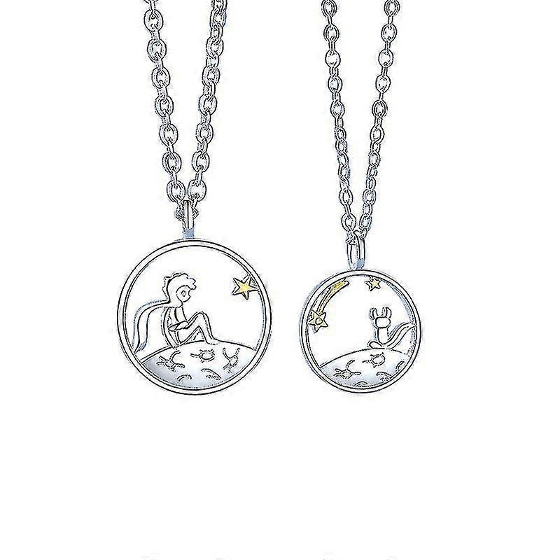 Collar de plata La pareja colgante Fox