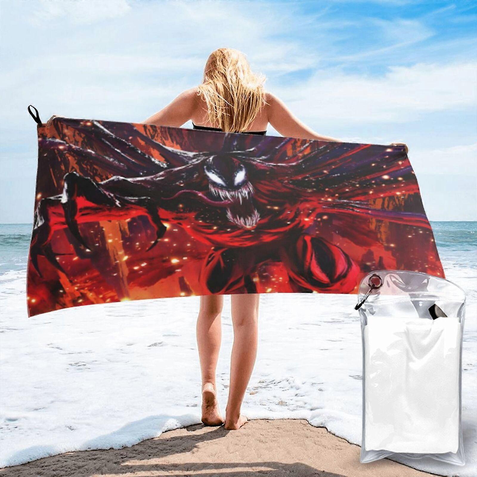 c94Venom Microfiber Beach Towel  Absorbent Quick Dry Lightweight LXMT405