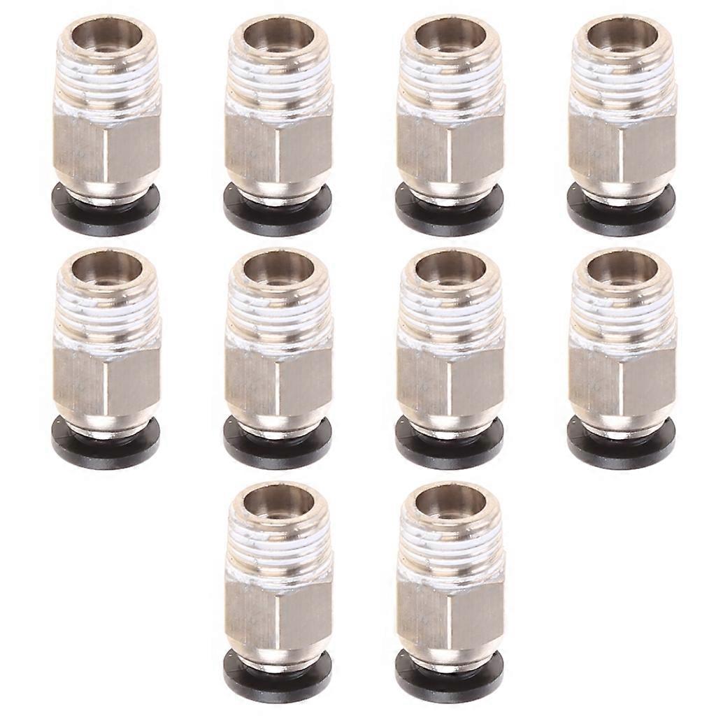 10pcs V6 Pneumatic Quick Connector PC4-M10 V6 Feeding Pneumatic Joint Props