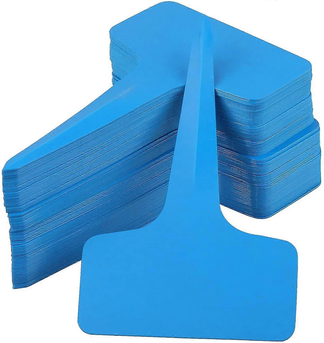 Pack Of 100 Plastic Ground Tags (blue)