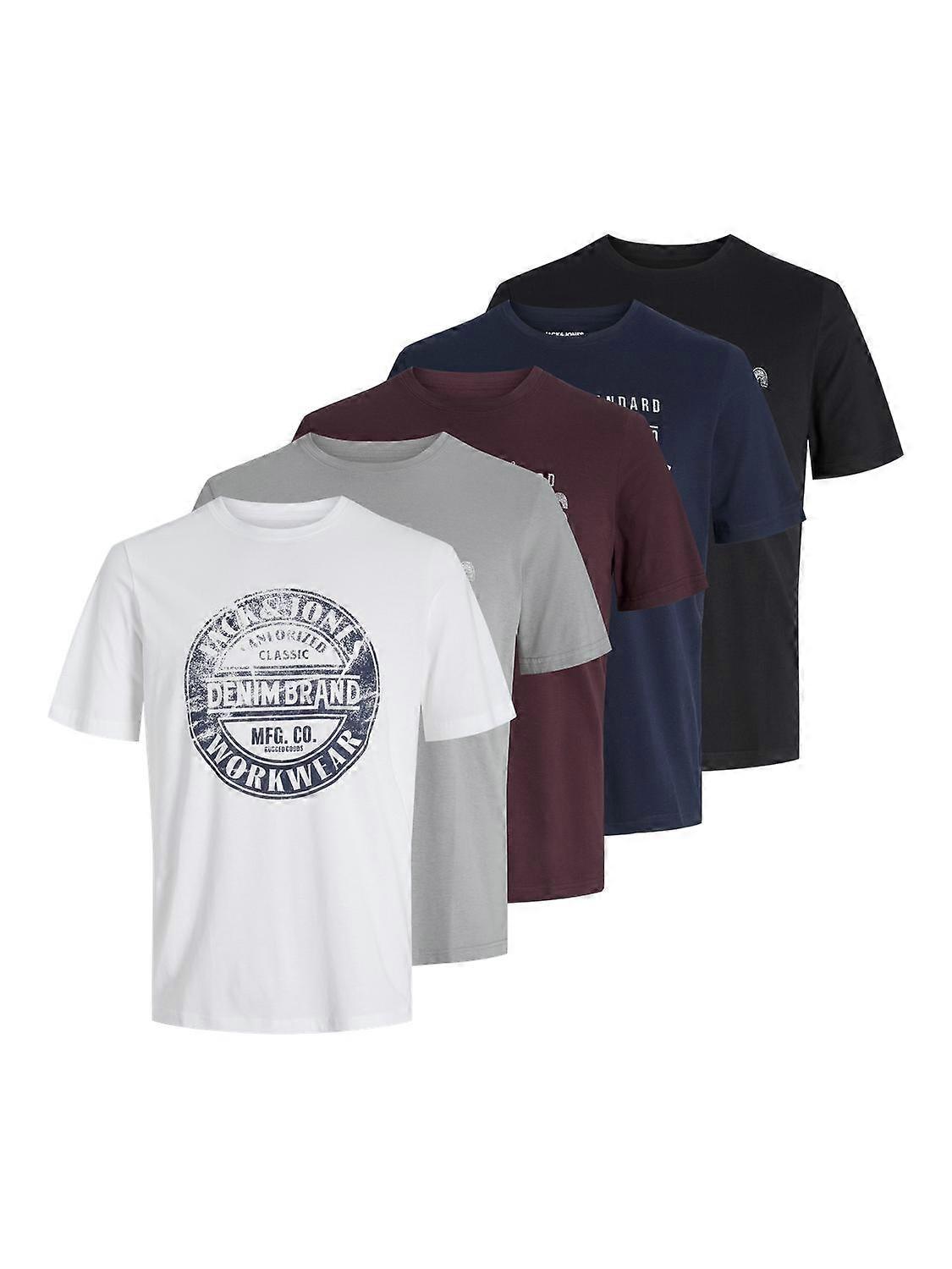 Jack & Jones Jjsimon Tee Ss Crew Neck 5pk Mp