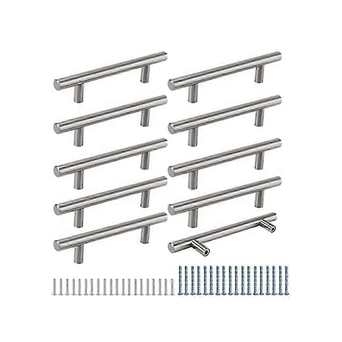 20 Pack 128mm Hole Spacing Cabinet Pulls Silver Door Knobs Kitchen Cabinet Pulls