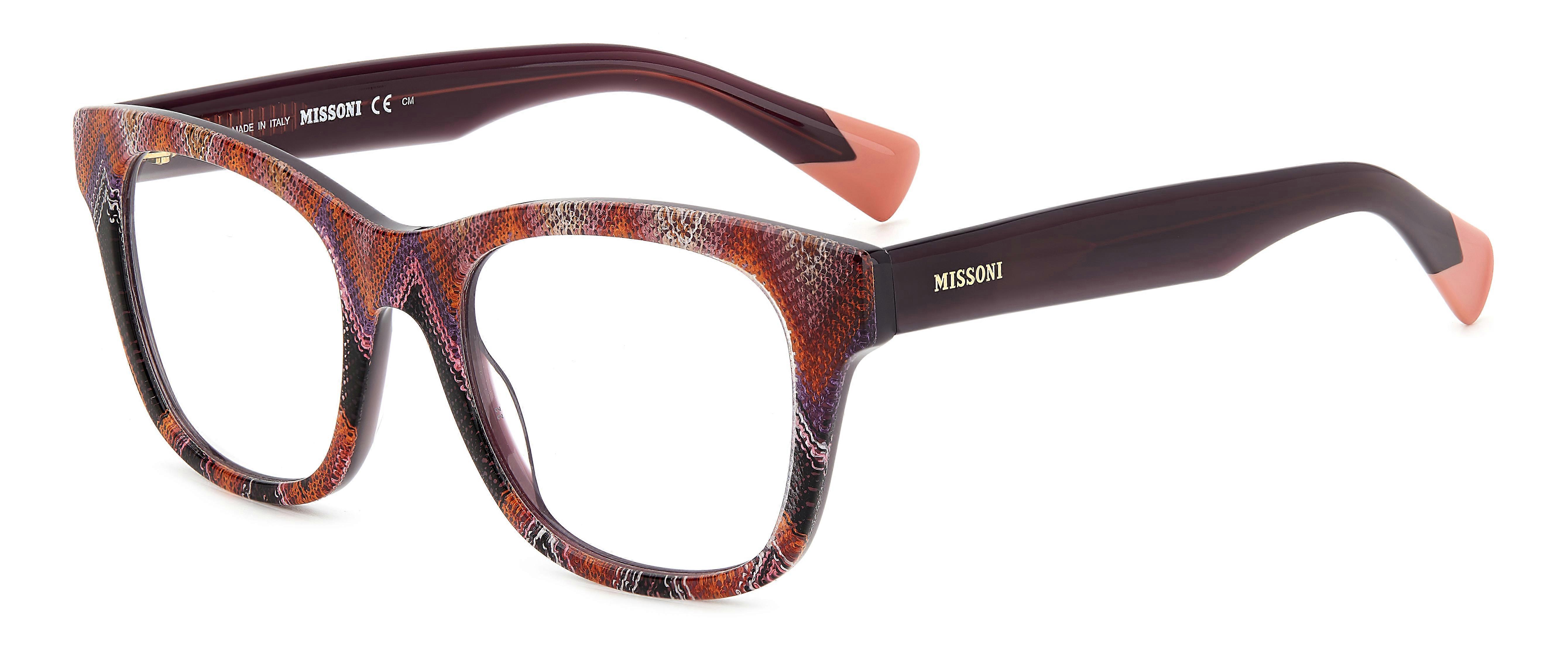 Eyewear Frames MISSONI MIS 0104 S68 PATTERN PINK VIOLET 50/19/140 WOMAN