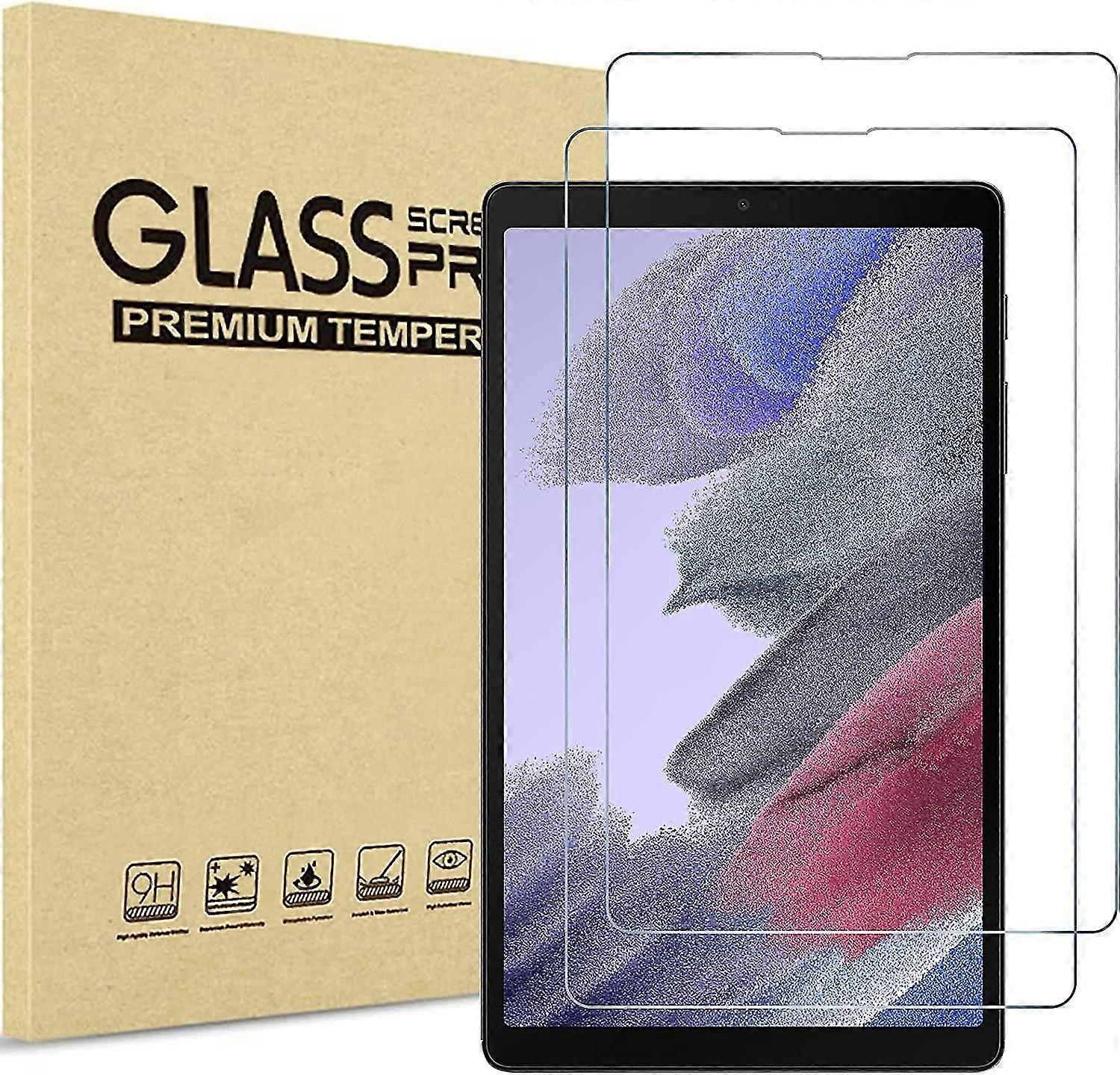 [2 Pa] Galaxy Tab A7 Lite 8.7 Inch 2021 Screen Protectors T220 T225 T227, Tempered Glass Screen Film Guard Compatible With  Galaxy Tab A7 Li