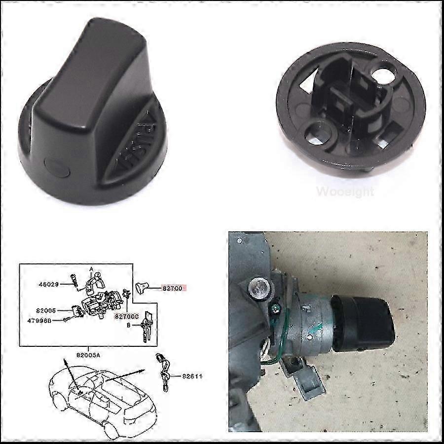 少ない車のキーシステムキーブレードイグニッションスタートノブキャップスイッチベース4408A167 4408A031三菱ランサー2008-2017アウトランダー2007-2013-ZYに適合