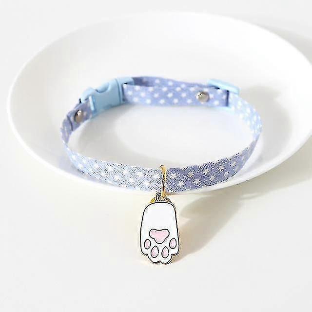 Cat Collar with Pendant, Safety Adjustable Cat Collars Set XS Size