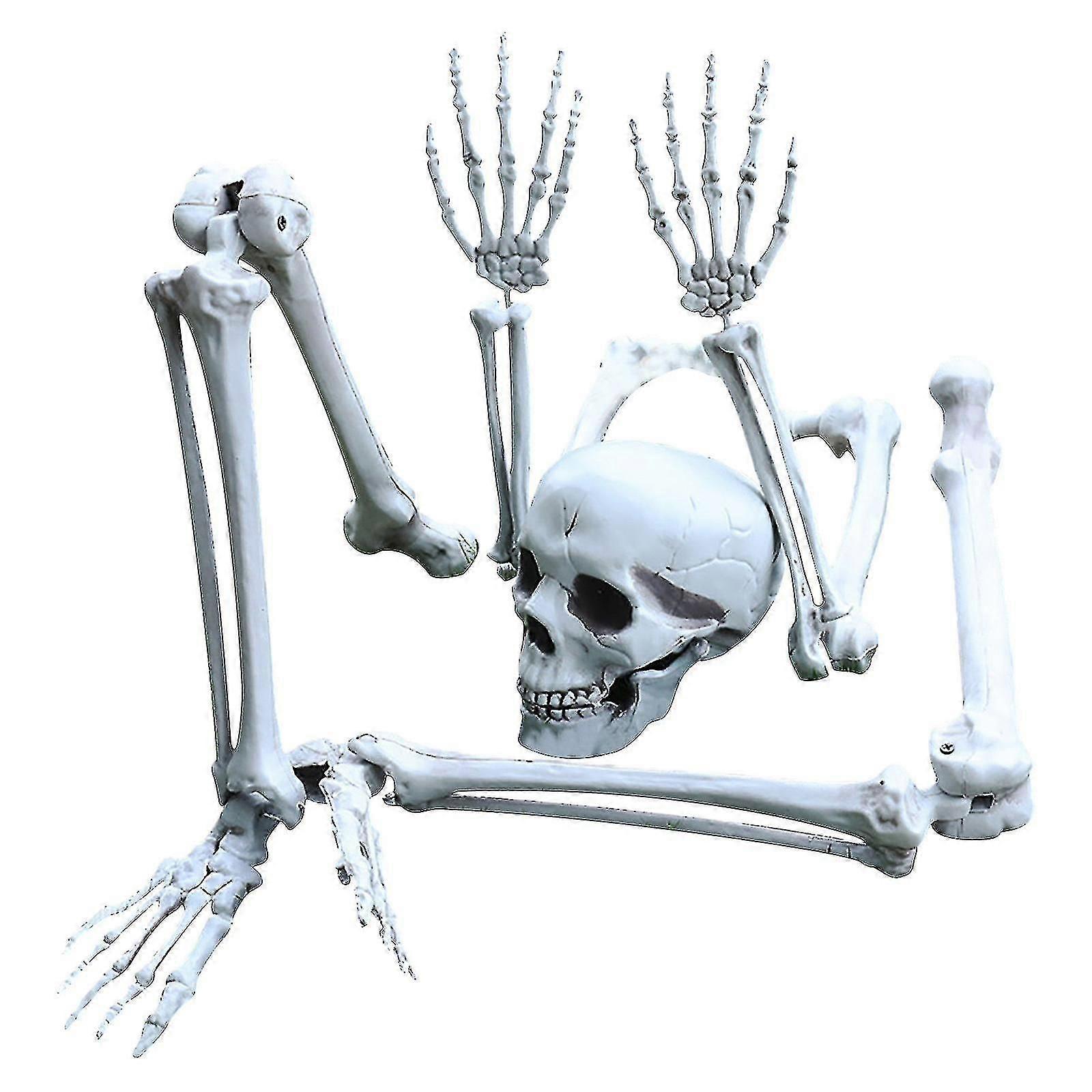 Decorazione di Halloween, teschio, scheletro, orrore, lapide, decorazioni per la casa e il giardino, cimitero, scherzi di Halloween, oggetti di scena, spaventa i bambini