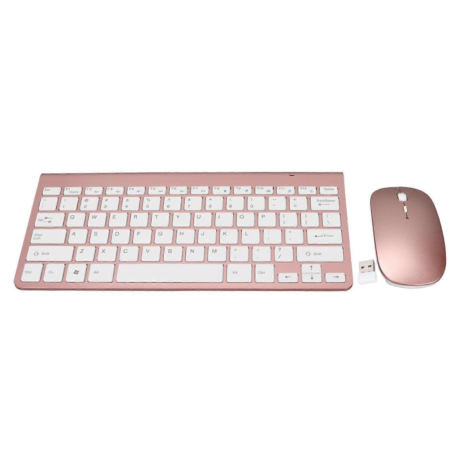 Wireless Keyboard and Mouse Set, 78 Keys, Ergonomic, Mute Button