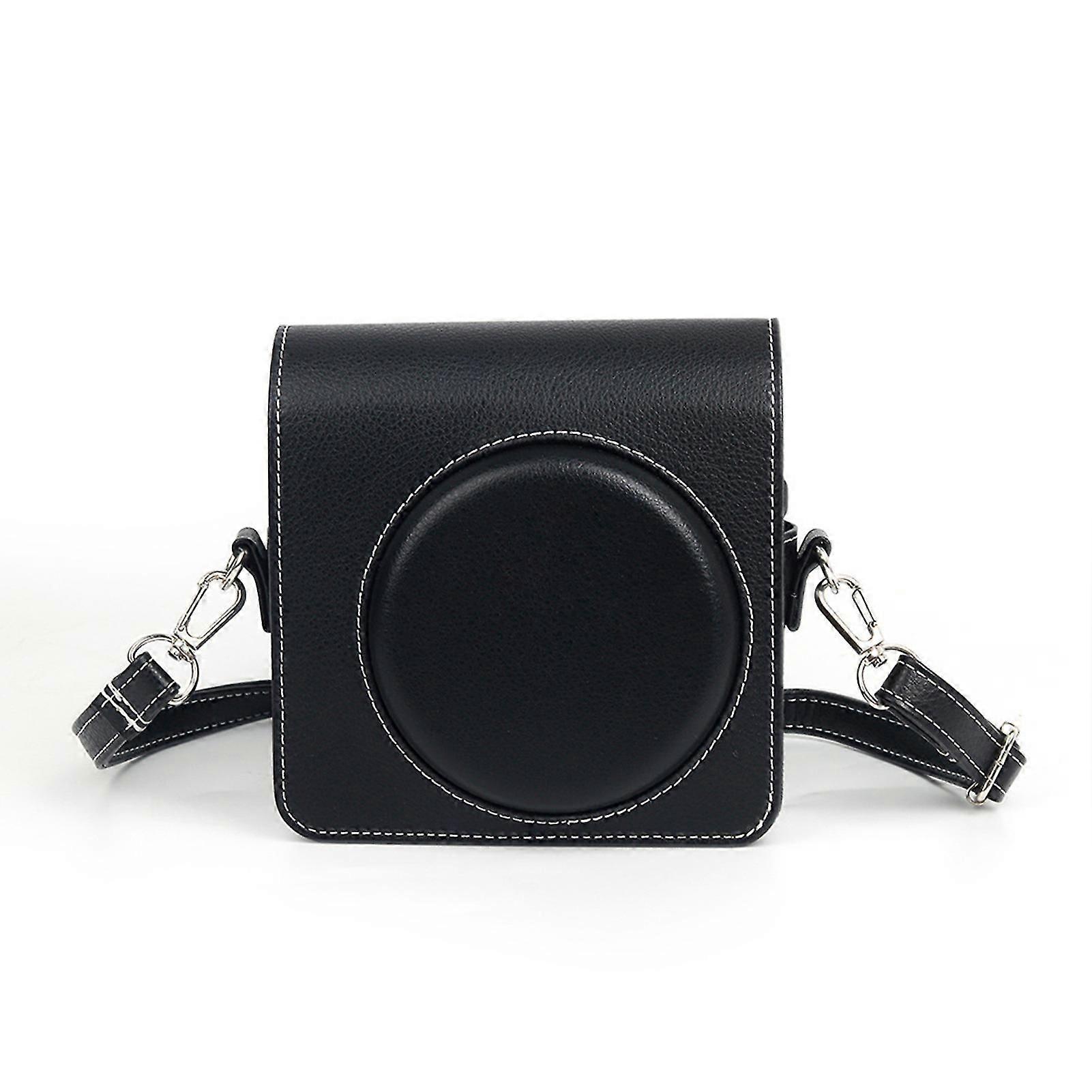 Vintage Camera Bag Dustproof Anti-scratch with Detachable Shoulder Strap Convenient Storage Solution for Instax Square SQ40