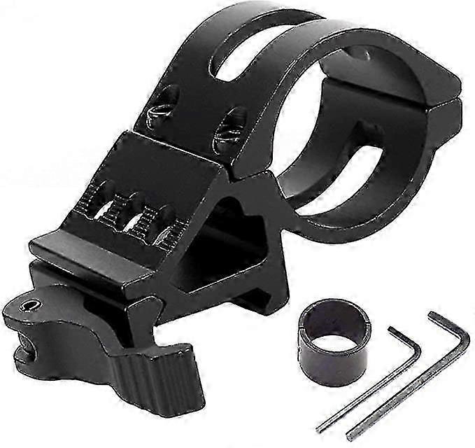 Weapon Light Holder Offset Flashlight Holder Picatinny Gun Tactical Led Flashlight Black