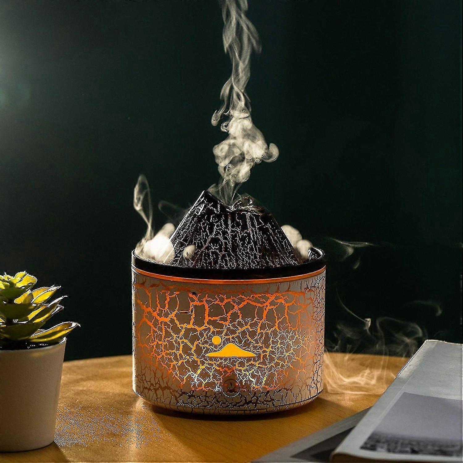 Aromatherapy Essential Oil Diffuser, 180Ml Cool Mist Diffuser/Humidifier With Flame & Volcano 2 Mist