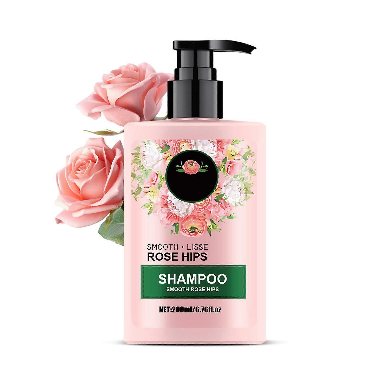 Rose Hips Shampoo Moisturizing And Strengthening Shampoo Scalp Care Shampoo Health Scalp Shampoo Hydration Frizz Control And Color Protection 200ml