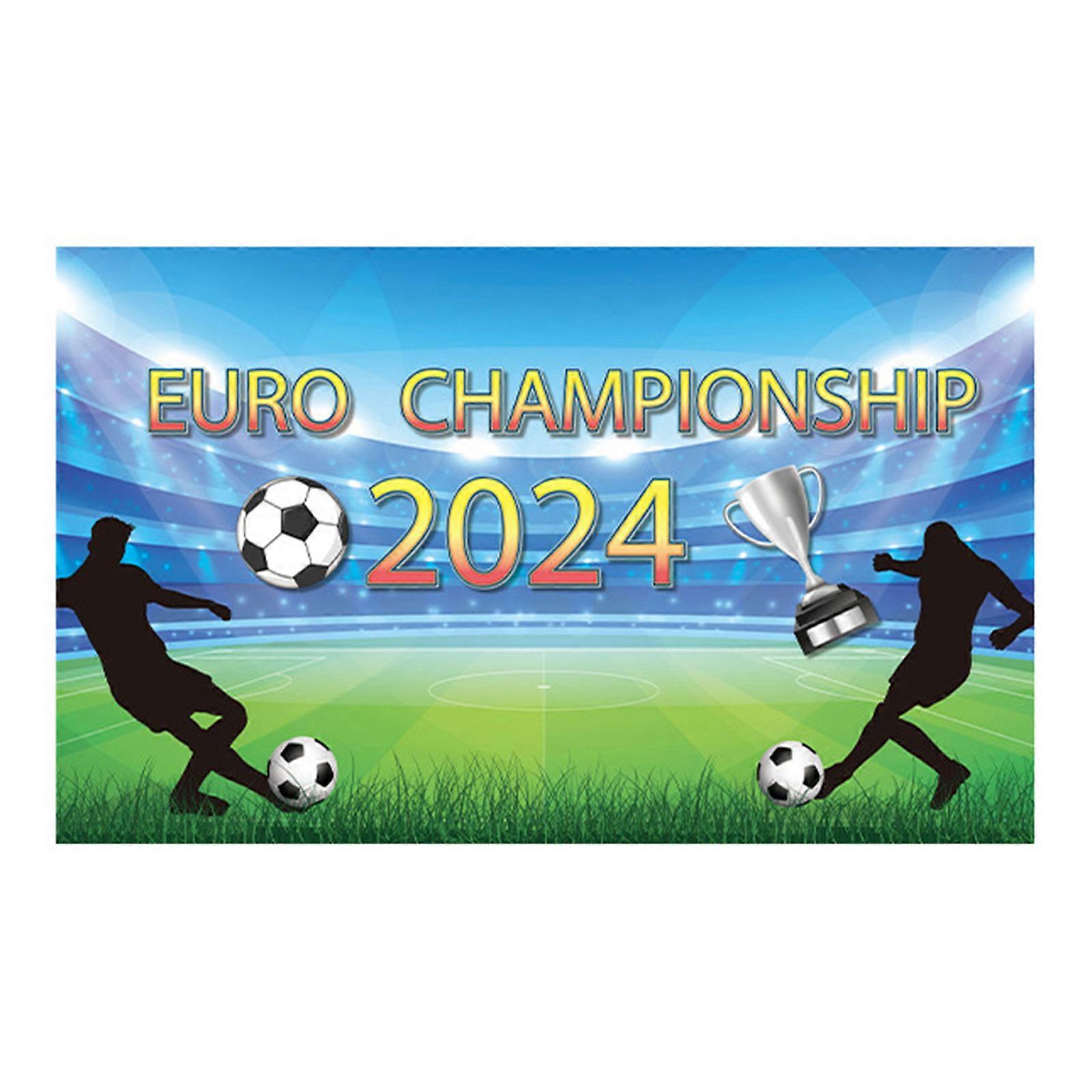 European Flag Bunting European 2024 Football Celebration Flag String & Detailed Fixture Poster Team Flags Game Planner