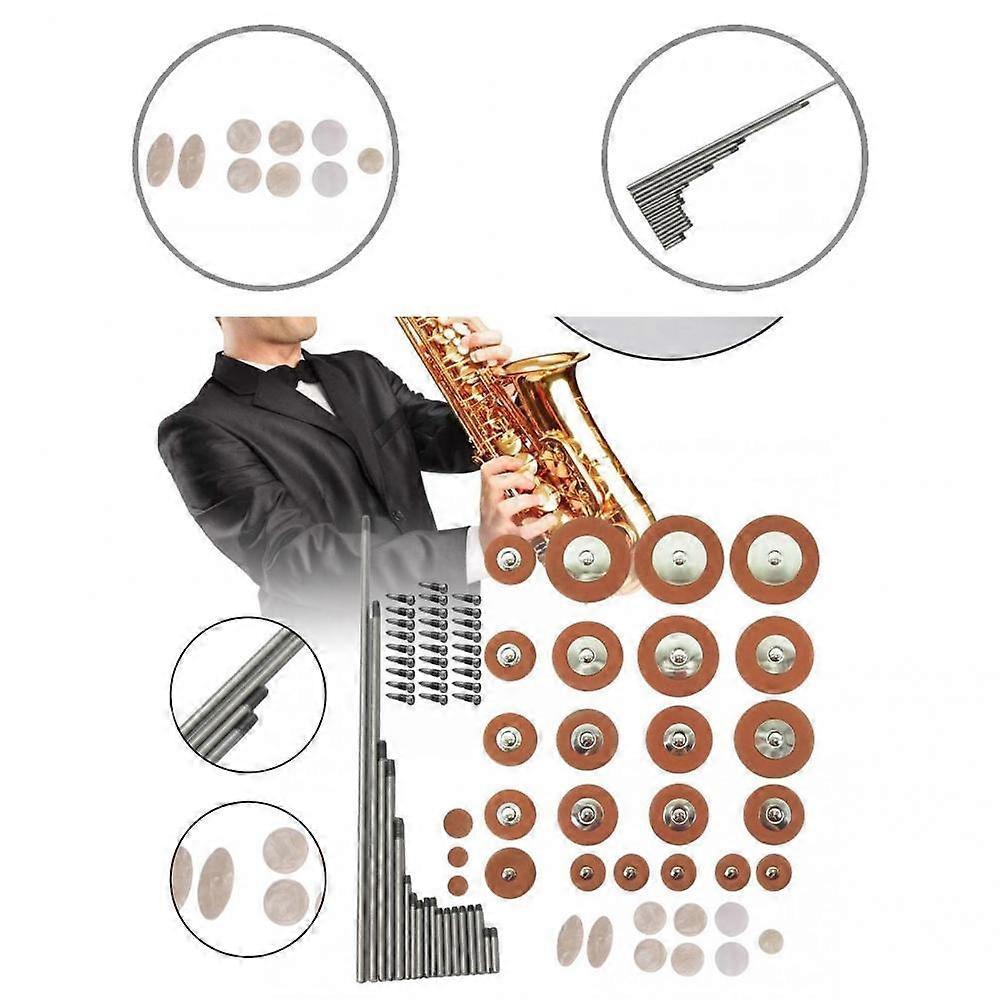 Practical Alto Saxophone Repair Pad Parts Kit Accessories Replacement Sax Repair Parts Anti-oxidation for Alto Saxophone