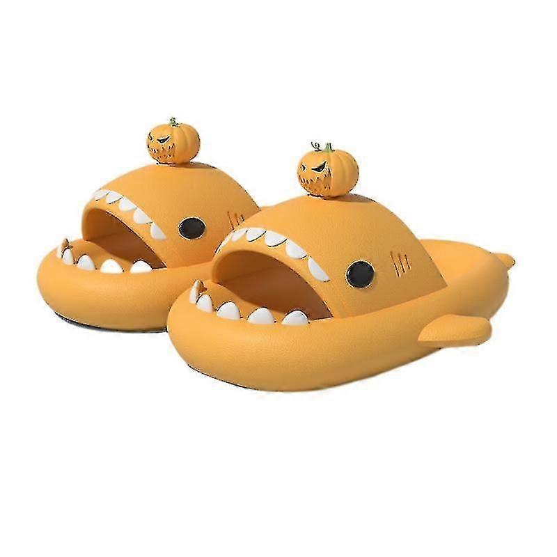 Sharkicks Basic - Tigris figura cápa csúszdák Sárga cápa csúszdák papucsok Szuper puha kényelmes csúszásgátló (K ajándéka) 36-37 yard - Kis tök. -Szín