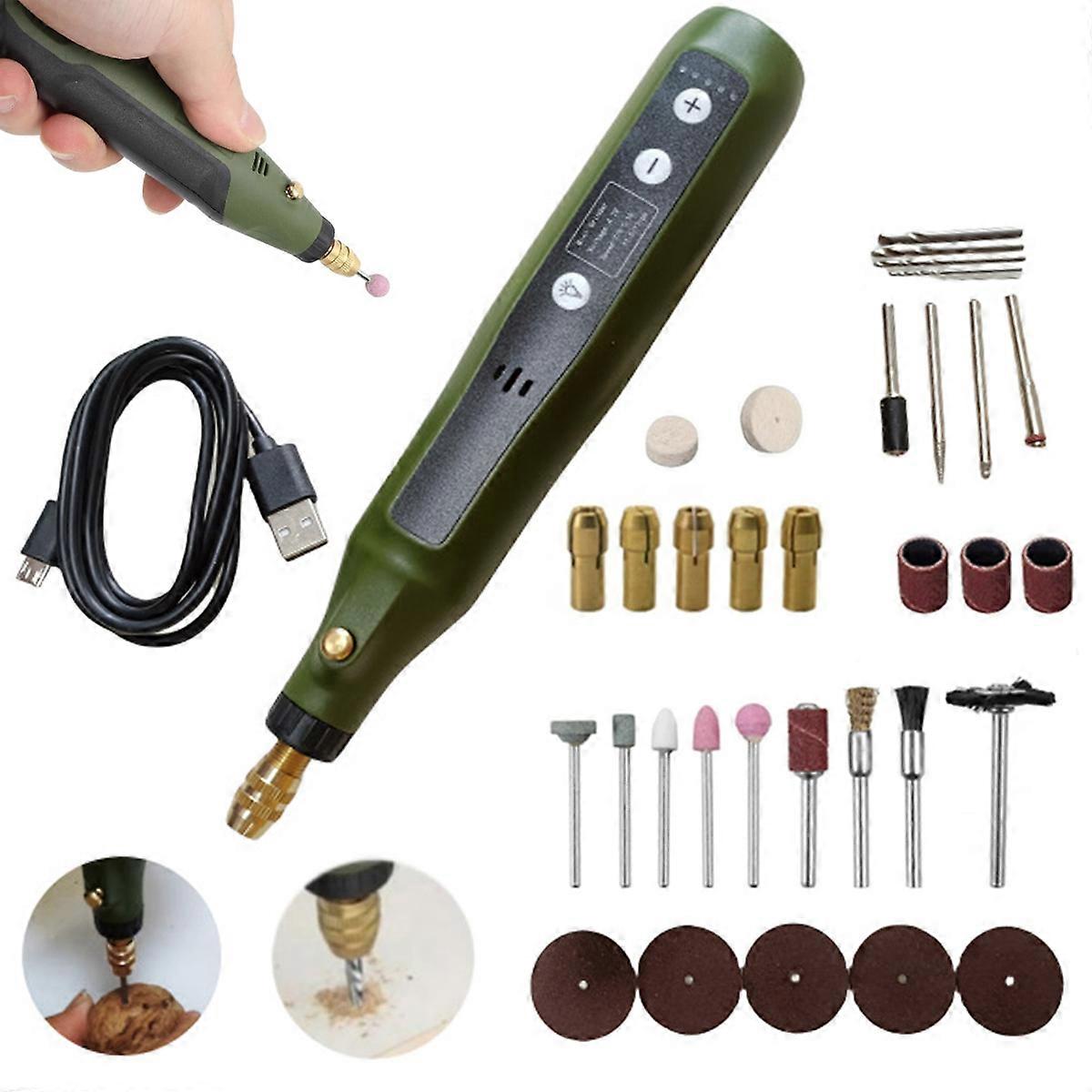 5 Variable Speed Mini Rotary Tool Kit with, Charging Power Rotary Tool for Engraving, Sanding, Polishing, Carving, Cutting, DIY Crafts