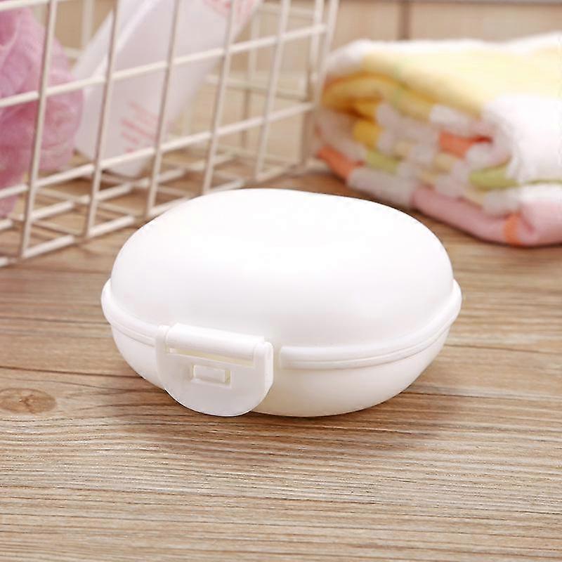 Travel Portable Candy Color Plastic Soap Storage Box Bathroom Accessories Mini Clamshell Soap Dishes