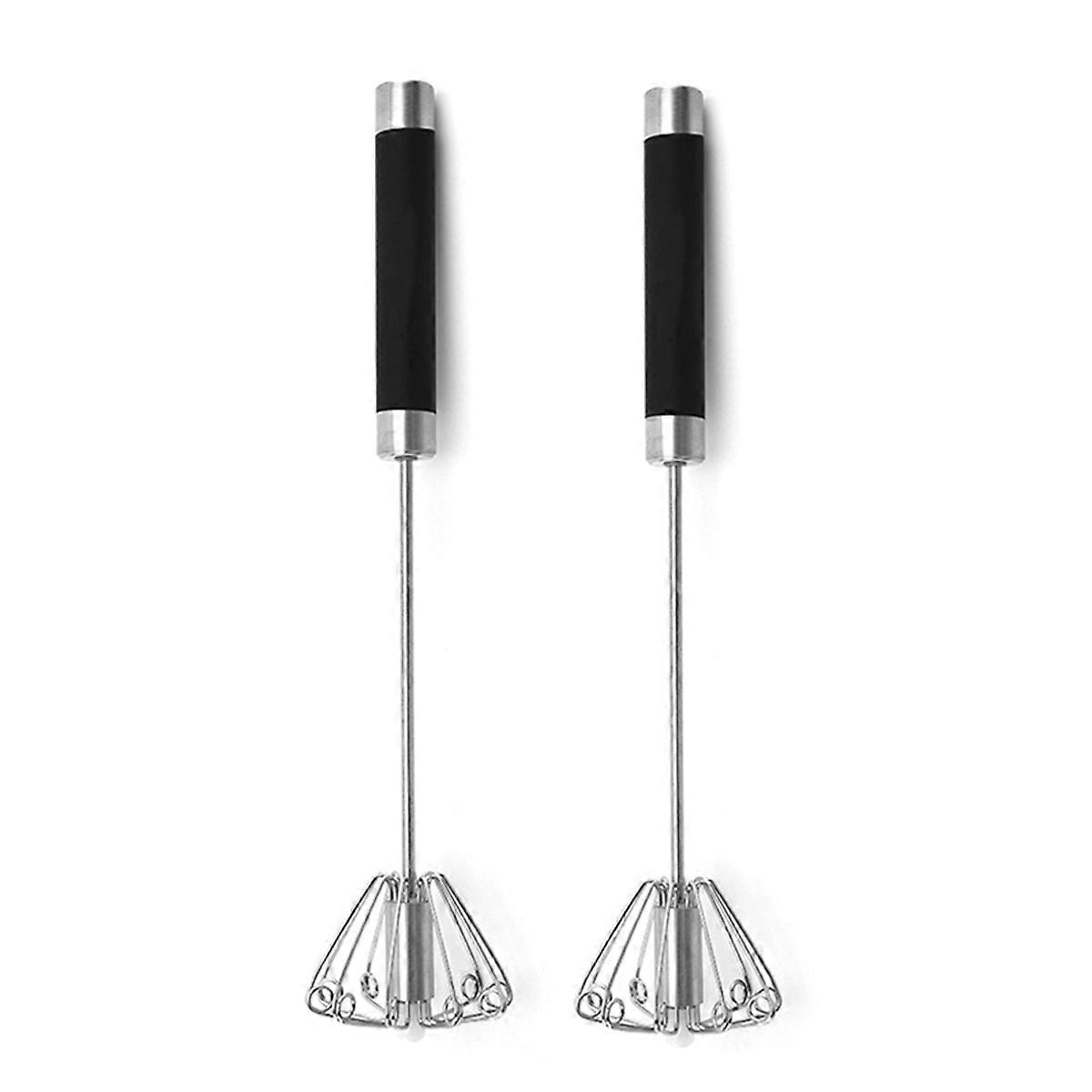 Rotatable Stainless Steel Kitchen Mixer Manual Whisk Egg Beater Whipping Manual Cream Whisk Semi Aut