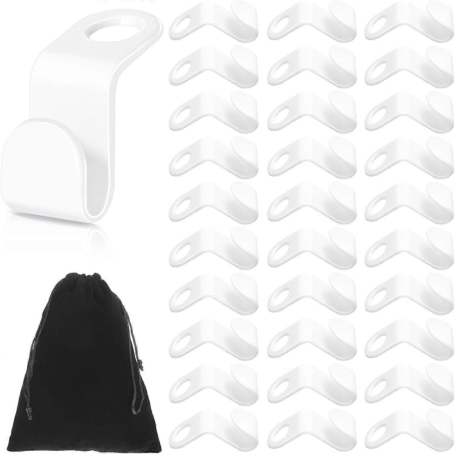 Japanese Style Cascading Connection Hooks, Space Saving Heavy Duty Clothes Hanger Connector For Closet Balcony, Premium Plastic With Smooth Edge