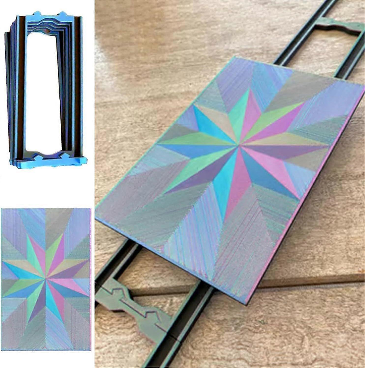 Game Glider for Cards Easy to Install Portable, Table Card Game Glider with 5 Rails,Sliding Cards Effortlessly Along a Rai
