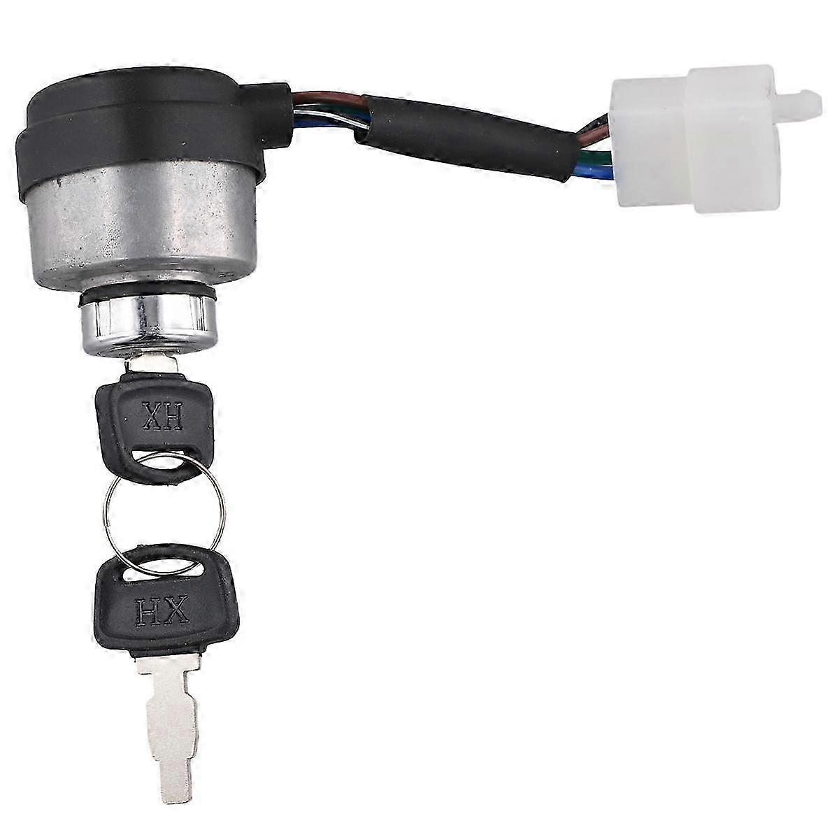 Key Switch with Door Locks for 2-5KW Gasoline Generators - Compatible with Ignition Systems