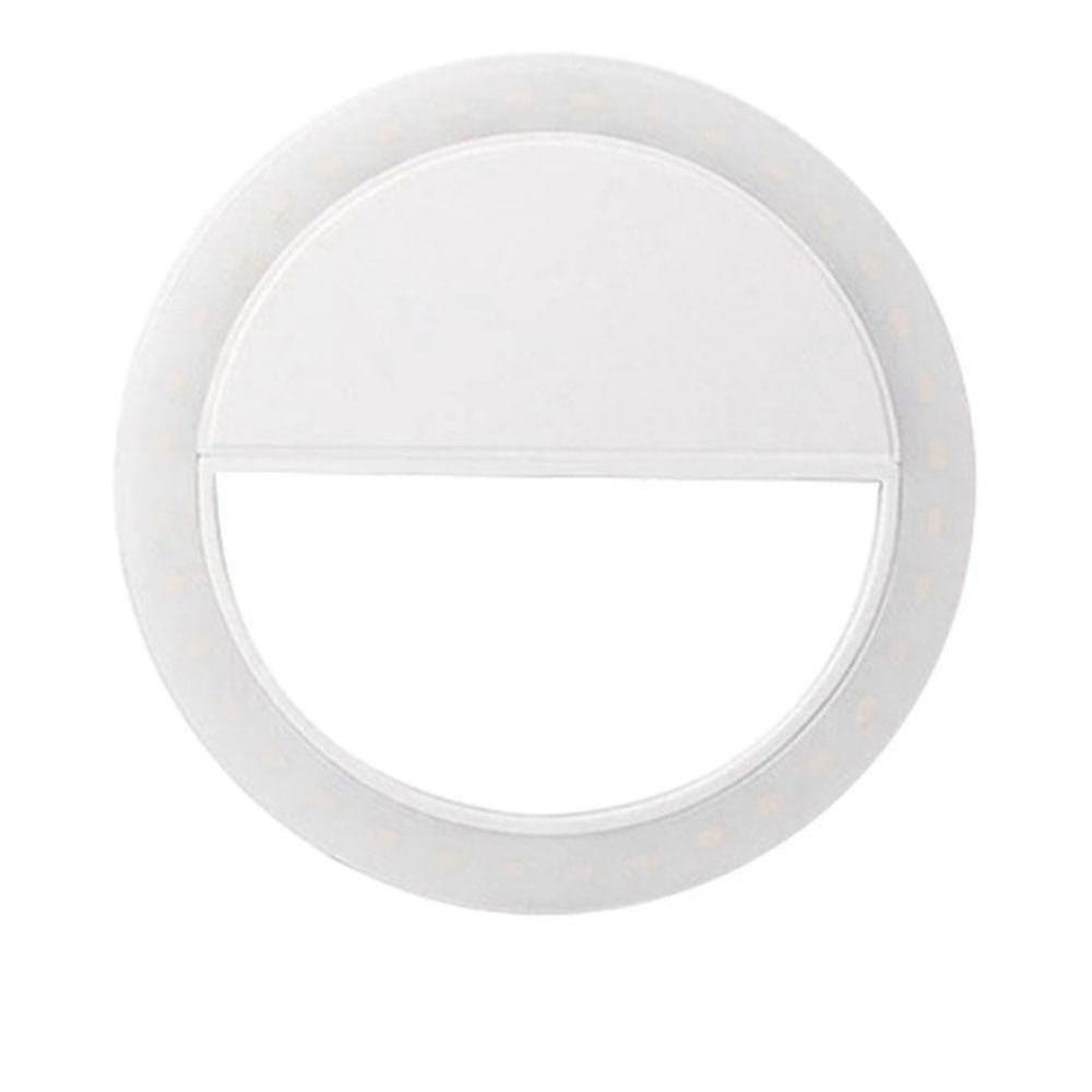 Rechargeable Led Light Selfie Ring With Clip On For Smartphone