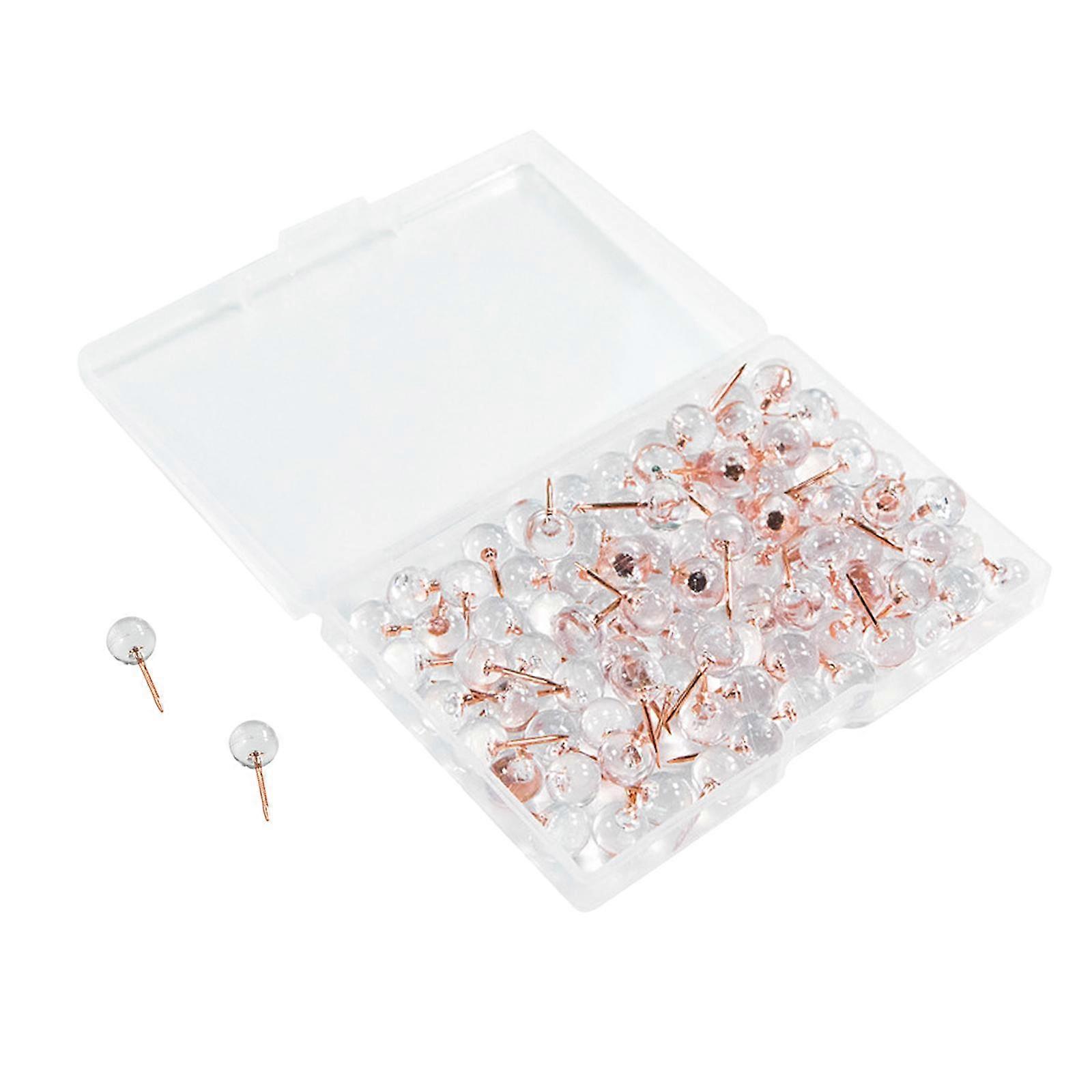 100Pcs/Box Map Push Pin Fabric Marking Picture Hanging Map Tacks Thumbtack