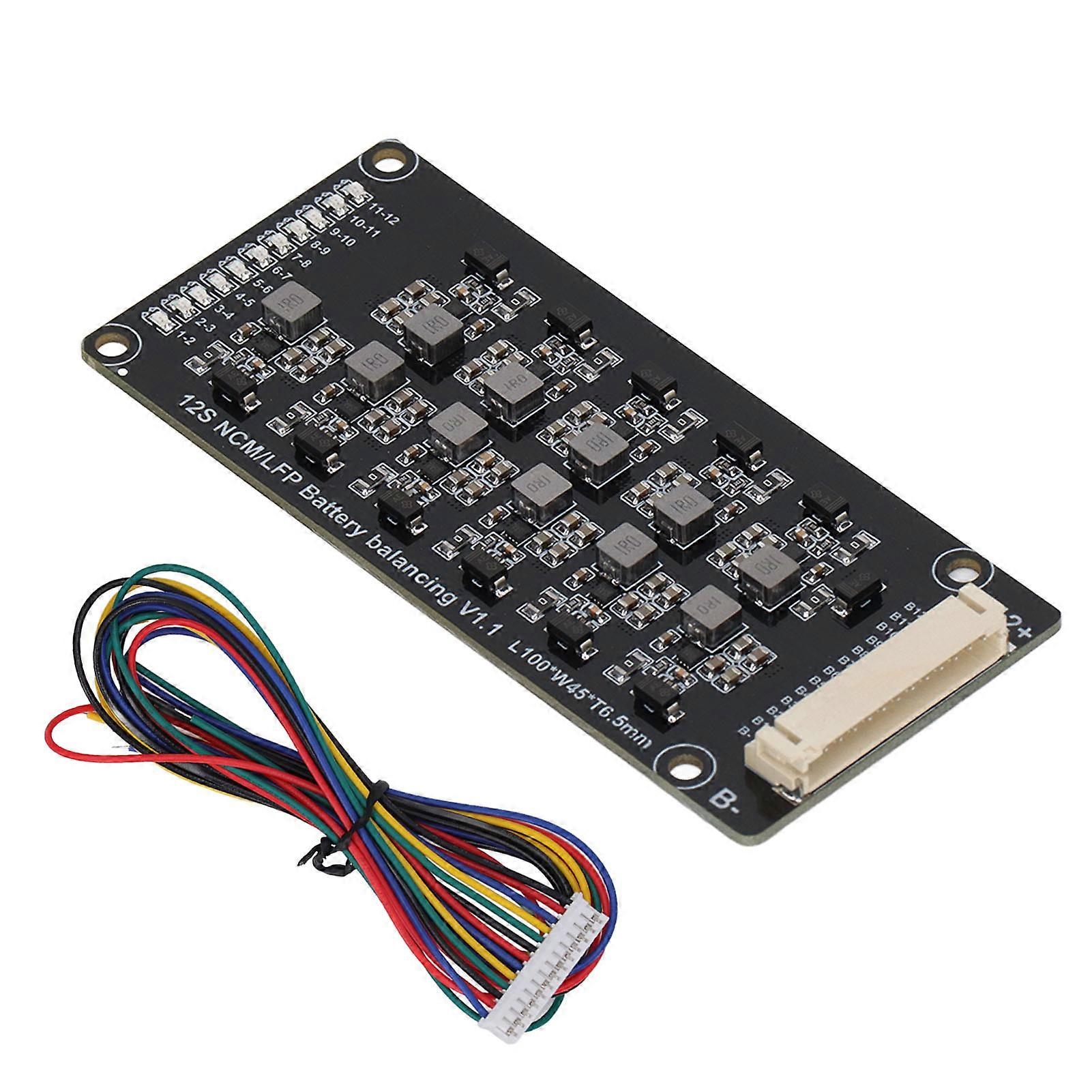 12 String LFP Battery Active Equalizer Simple Operation Portable Battery Equalization Board