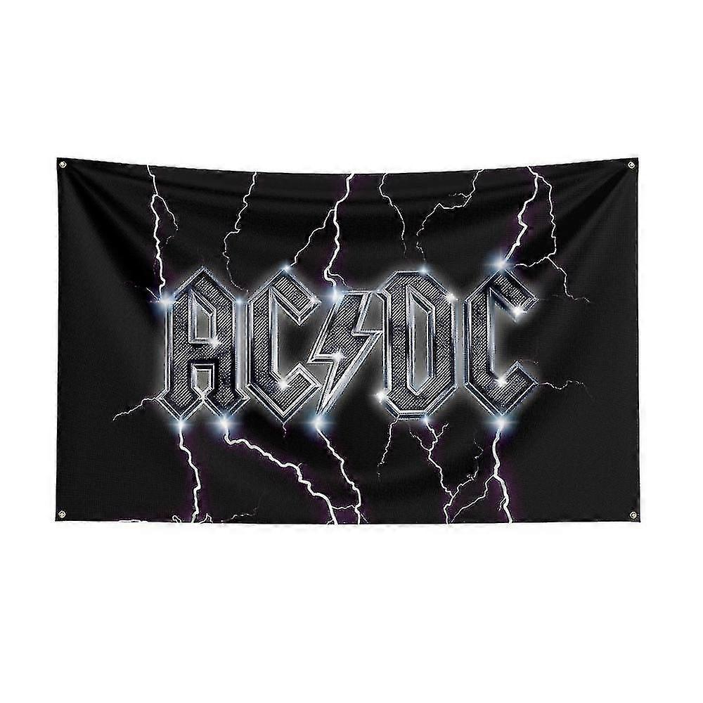 3x5ft Ac/dc Band Flag Polyester Digital Printing Music Memorabilia ...
